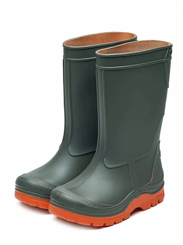 Kalosze dziecięce, zielono-pomarańczowe, Realpaks