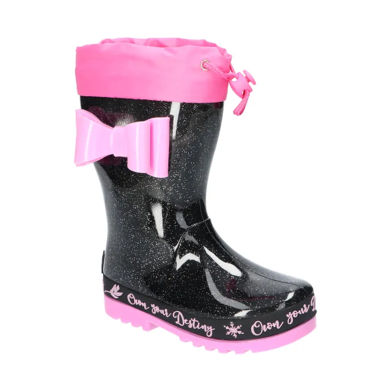 Kalosze dziewczęce, czarne, American Club