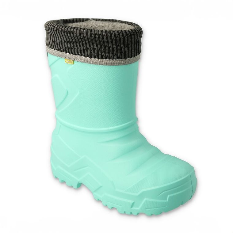Kalosze dziewczęce, ocieplane, miętowe, Befado