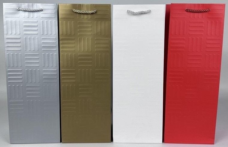 Kalpol, torebka prezentowa na butelkę, tłoczone elementy