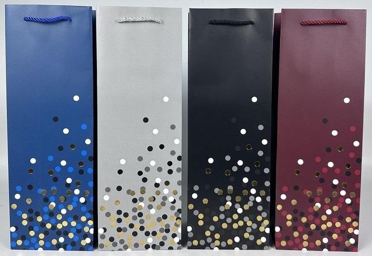 Kalpol, torebka prezentowa na butelkę, złocone elementy