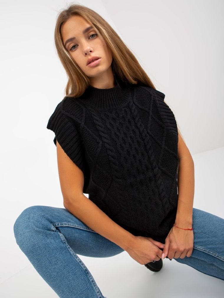 Kamiezelka damska, czarna, Sublevel