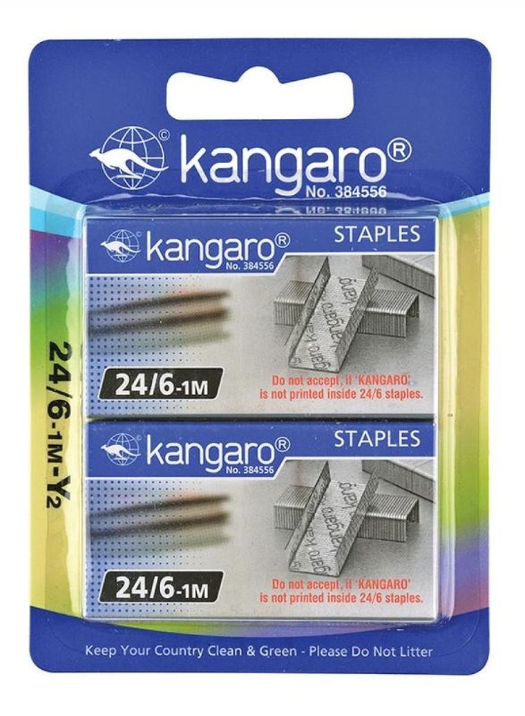 Kangaro, zszywki No.24/6, 2-1000 szt.