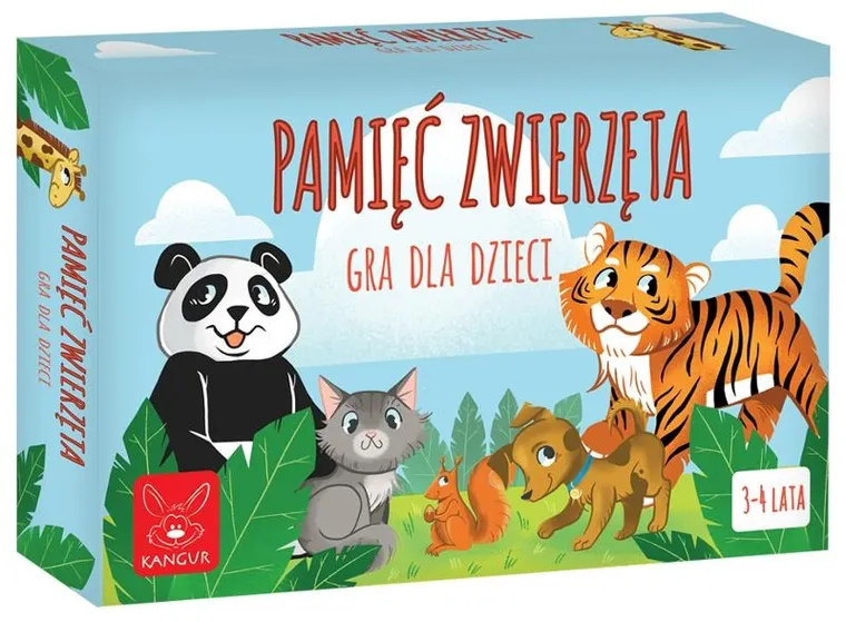 Kangur, gra pamięć, zwierzęta
