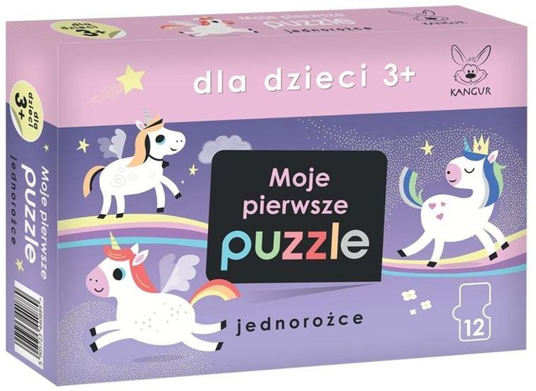 Kangur, Jednorożce, Moje pierwsze puzzle, 12 elementów