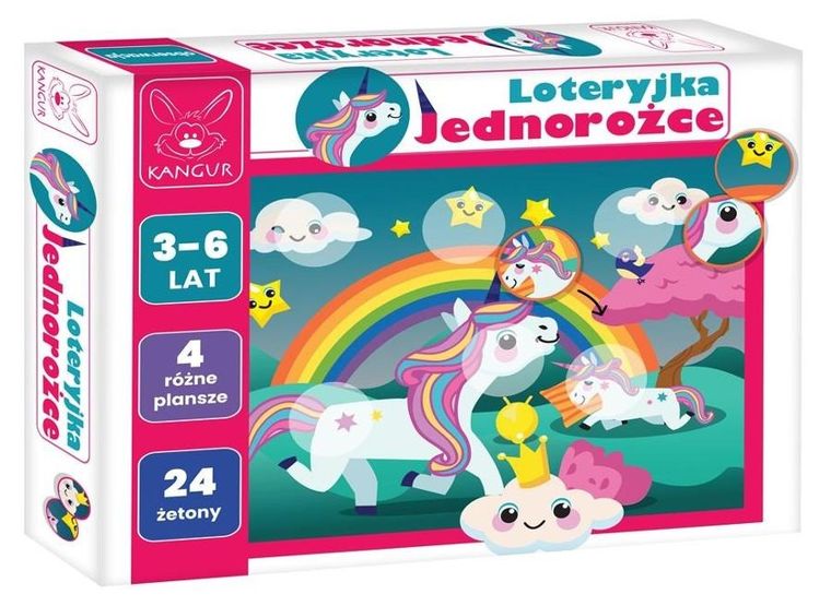 Kangur, loteryjka jednorożce, gra edukacyjna
