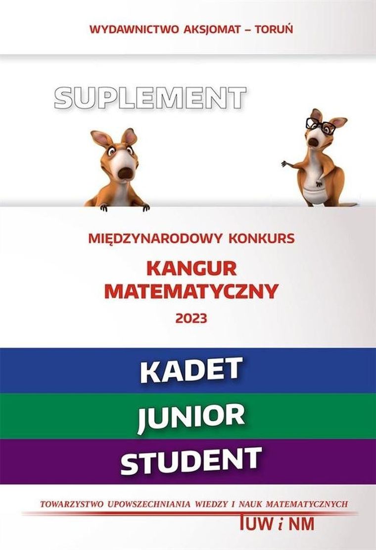 Kangur matematyczny. Kadet, Junior, Student