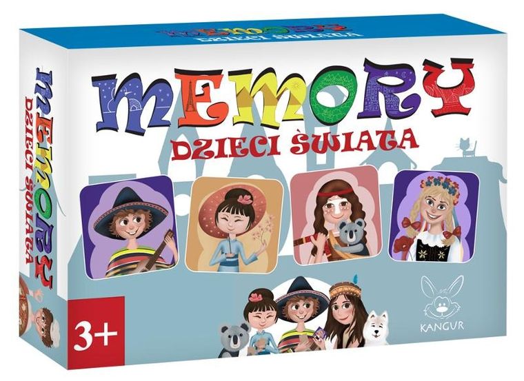 Kangur, memory dzieci świata, gra edukacyjna