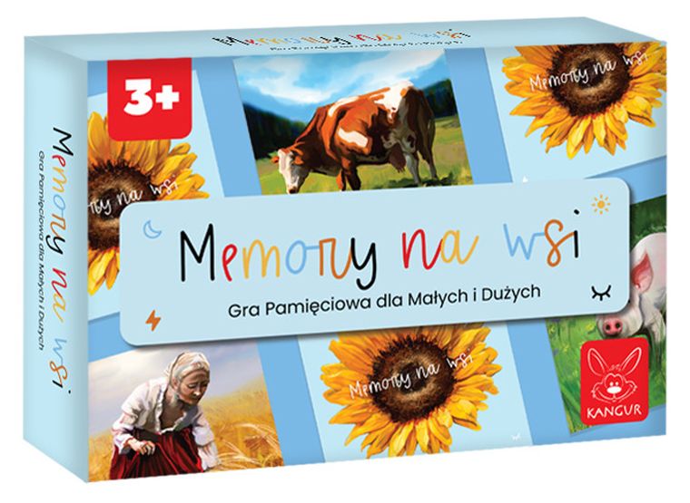 Kangur, memory na wsi, gra edukacyjna