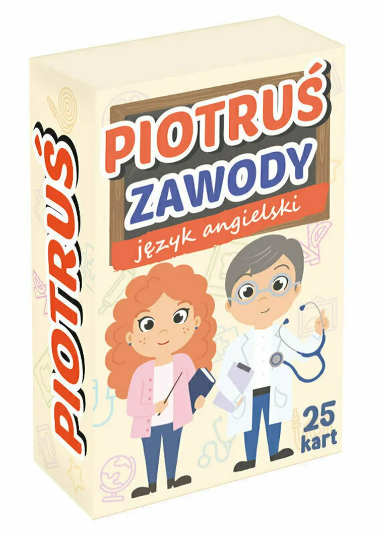 Kangur, Piotruś, zawody, język angielski, gra edukacyjna