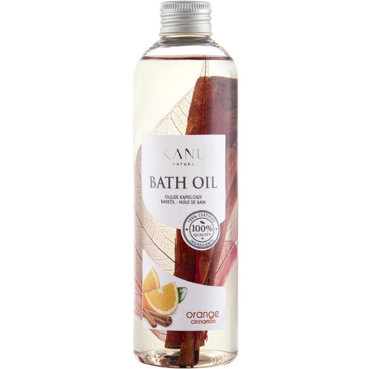 Kanu Nature, Bath Oil, olejek do kąpieli, Pomarańcza i Cynamon, 250 ml