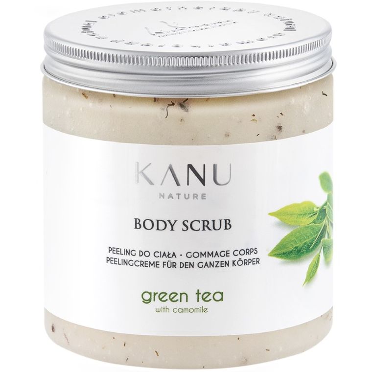 Kanu Nature, Body, scrub, peeling do ciała, Zielona Herbata z Rumiankiem, 350g