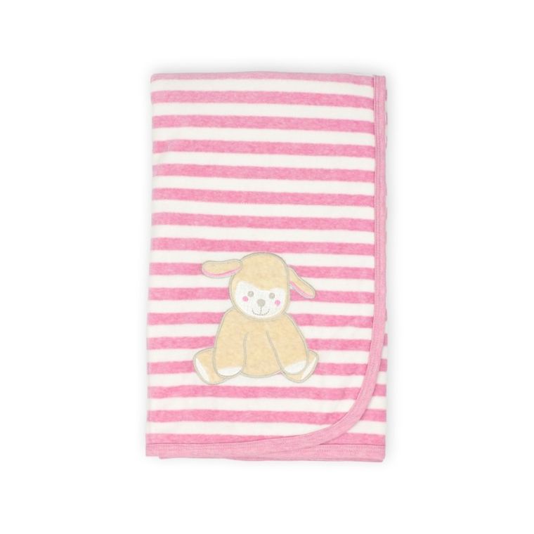 Kanz, kocyk, różowy, 72-72 cm