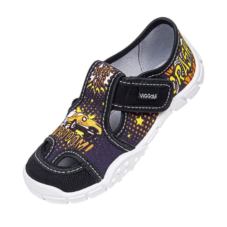 Kapcie chłopięce, czarne, Vi-GGa-Mi