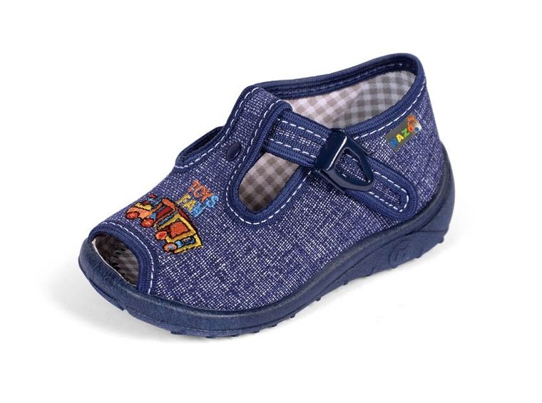 Kapcie chłopięce, denim, Nazo