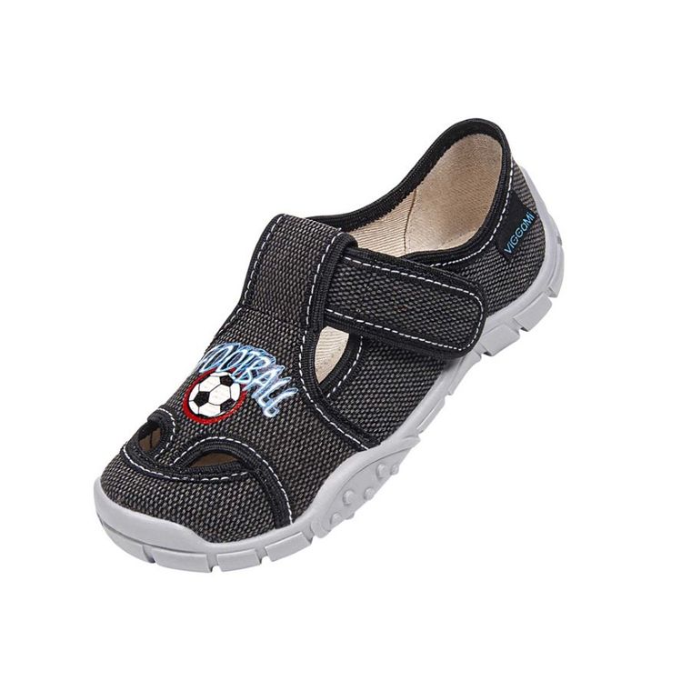 Kapcie chłopięce, grafitowe, Vi-GGa-Mi
