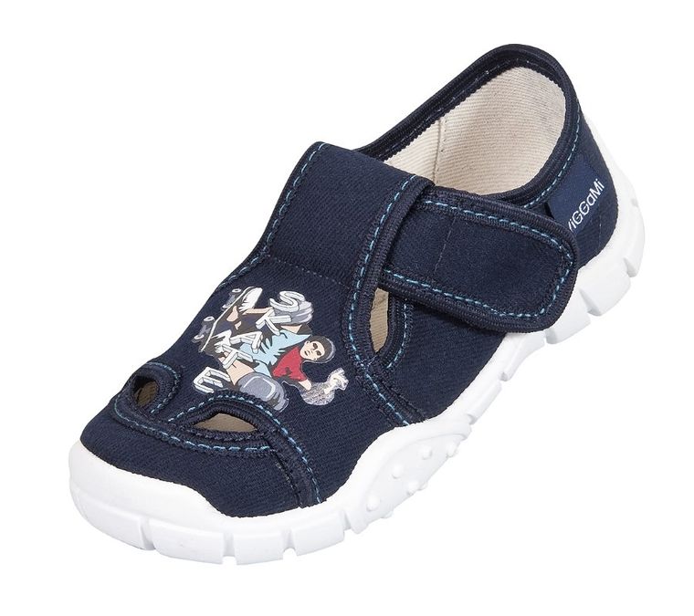 Kapcie chłopięce, granatowe, Adaś, Vi-GGa-Mi