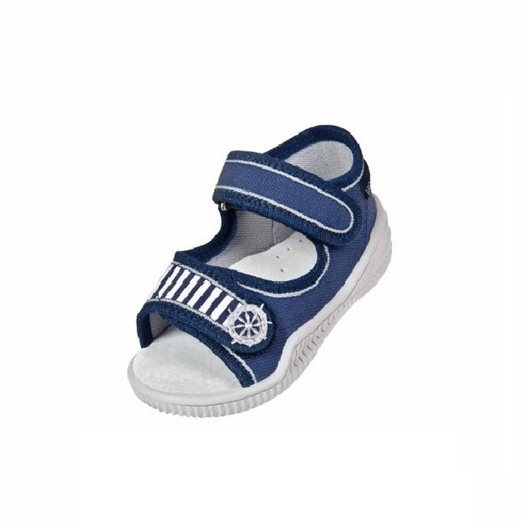 Kapcie chłopięce, granatowe, Krzyś, Vi-GGa-Mi