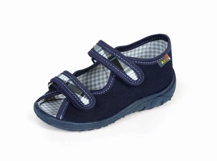 Kapcie chłopięce, granatowe, Nazo