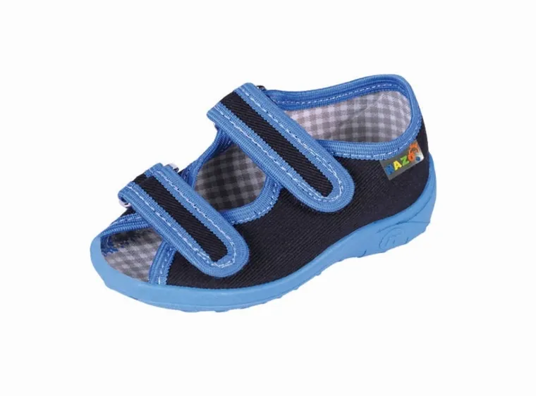 Kapcie chłopięce, granatowe, Nazo