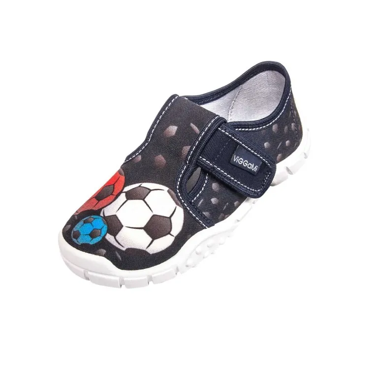 Kapcie chłopięce, granatowe, Vi-GGa-Mi