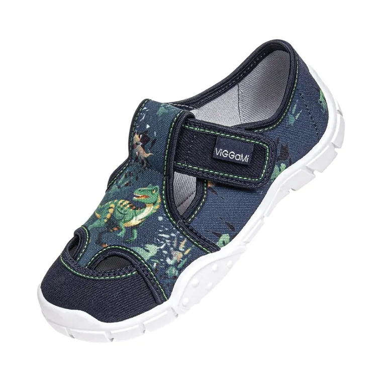 Kapcie chłopięce, granatowe, Vi-GGa-Mi