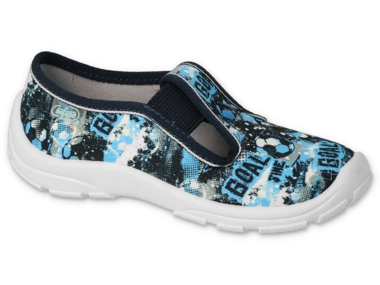 Kapcie chłopięce, niebieskie, Befado