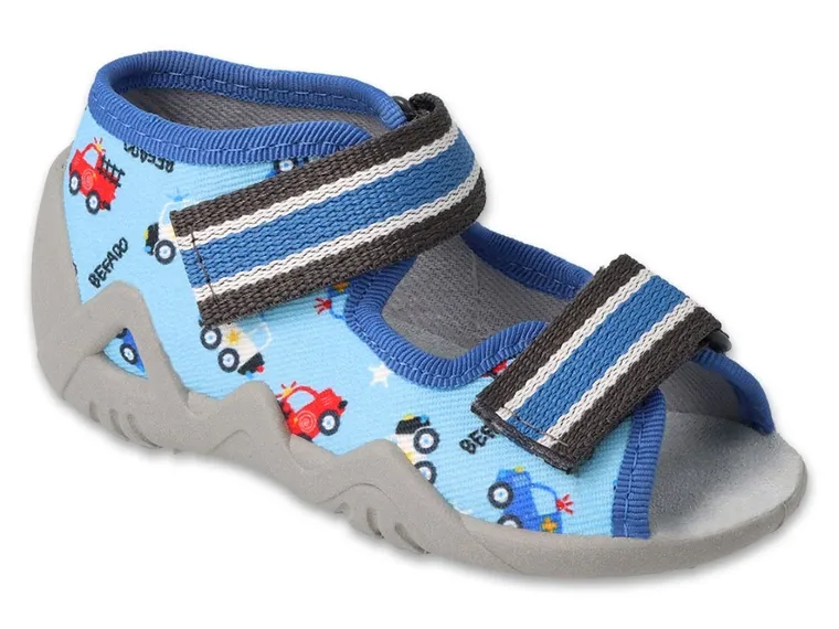 Kapcie chłopięce, niebieskie, Befado