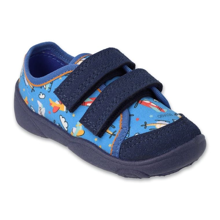 Kapcie chłopięce, niebieskie, Befado