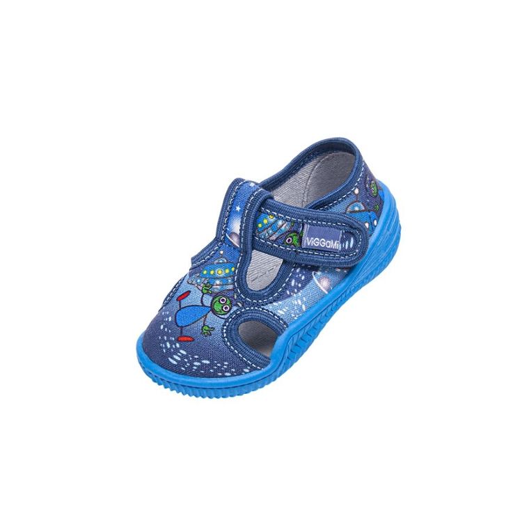 Kapcie chłopięce, niebieskie, Vi-GGa-Mi