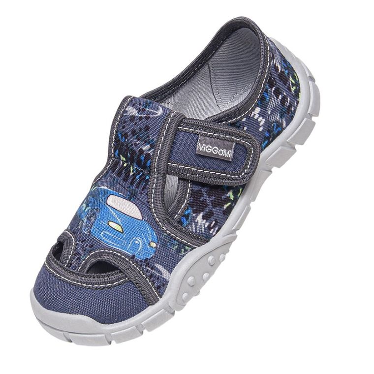 Kapcie chłopięce, niebieskie, Vi-GGa-Mi