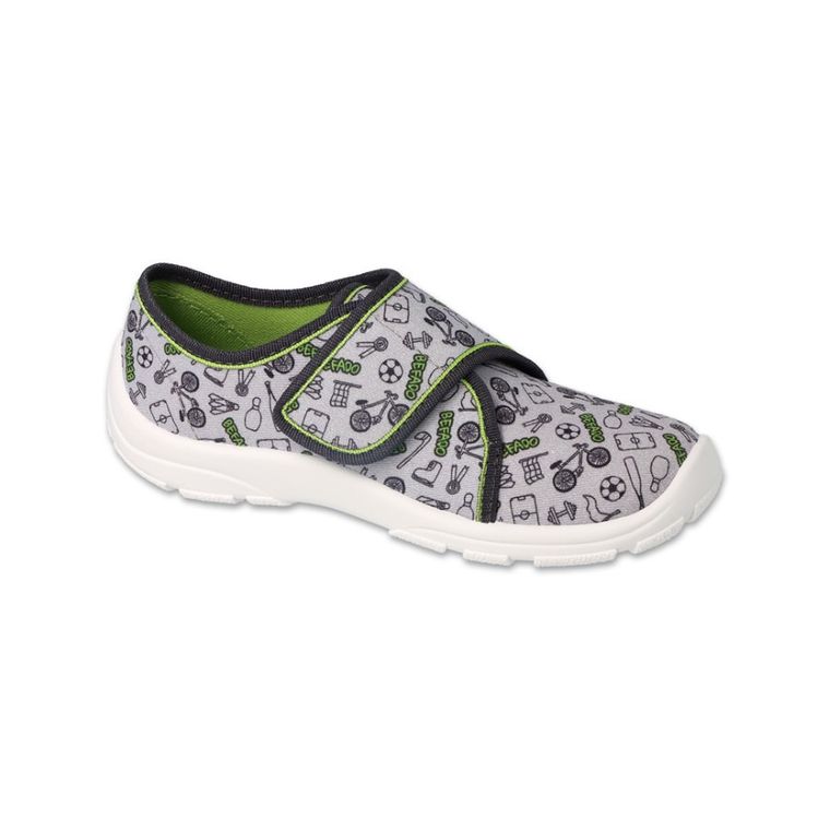 Kapcie chłopięce, szare, Befado