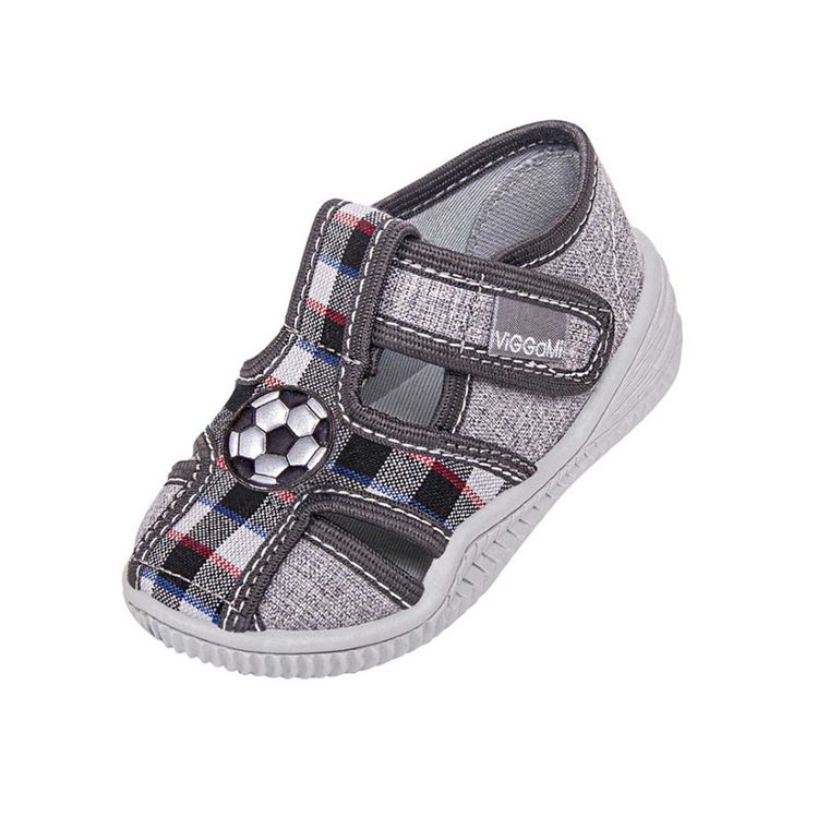 Kapcie chłopięce, szare, Vi-GGa-Mi