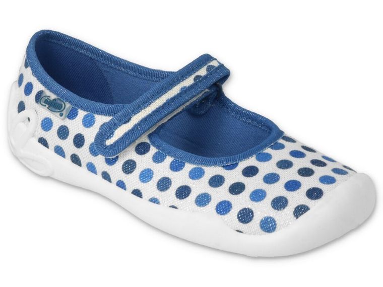 Kapcie dziewczęce, białe, Befado