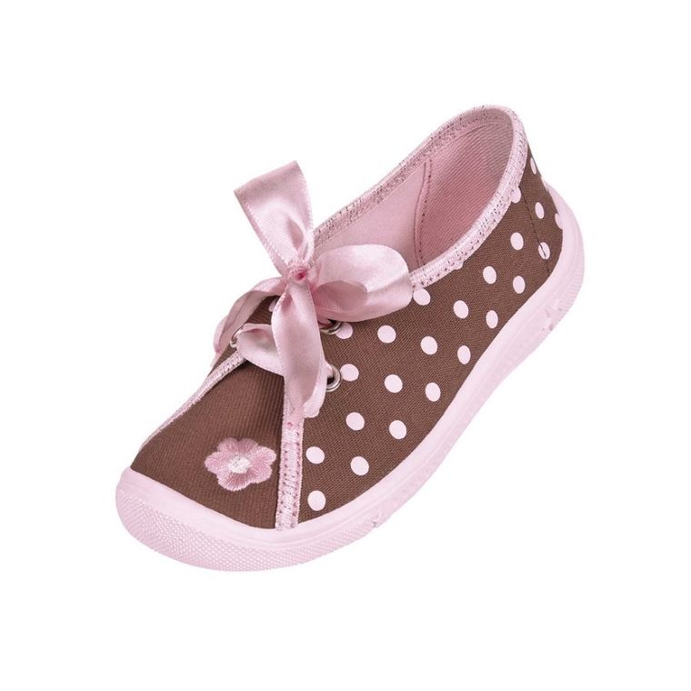 Kapcie dziewczęce, brązowe, Vi-GGa-Mi