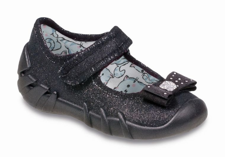 Kapcie dziewczęce, czarne, Befado