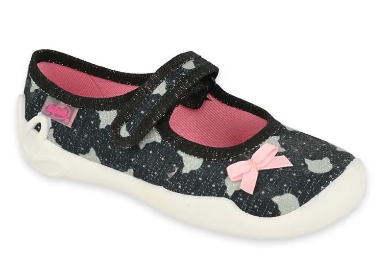 Kapcie dziewczęce, czarne, Befado