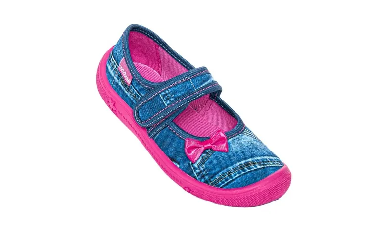 Kapcie dziewczęce, denim, Justyna, Vi-GGa-Mi