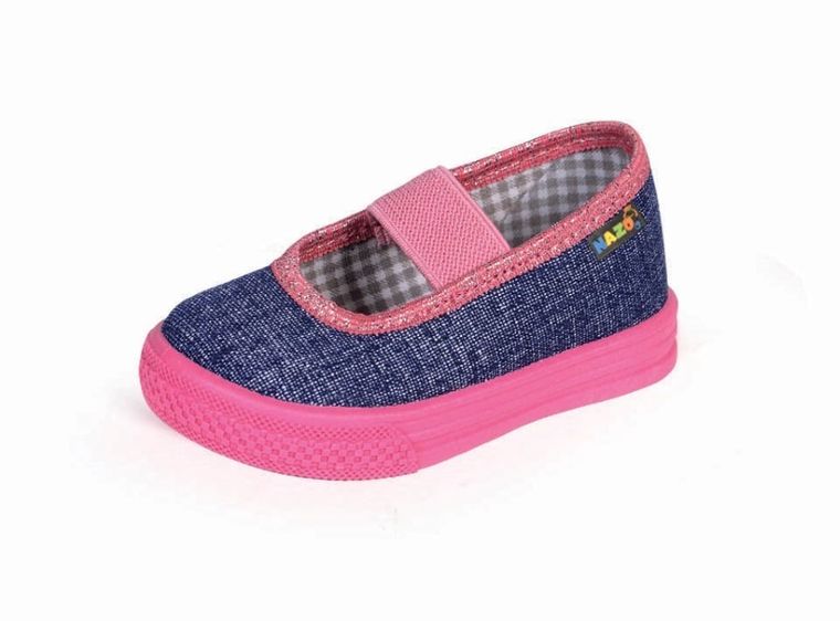 Kapcie dziewczęce, denim, Nazo