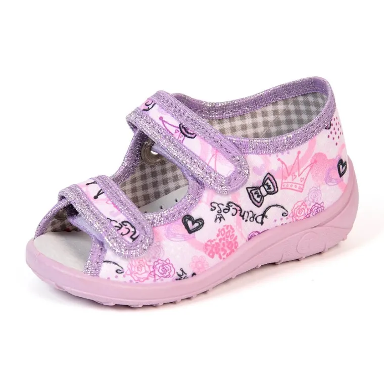 Kapcie dziewczęce, fioletowe, Nazo