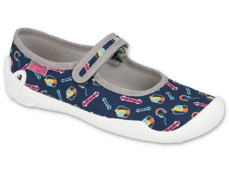 Kapcie dziewczęce, granatowe, Befado