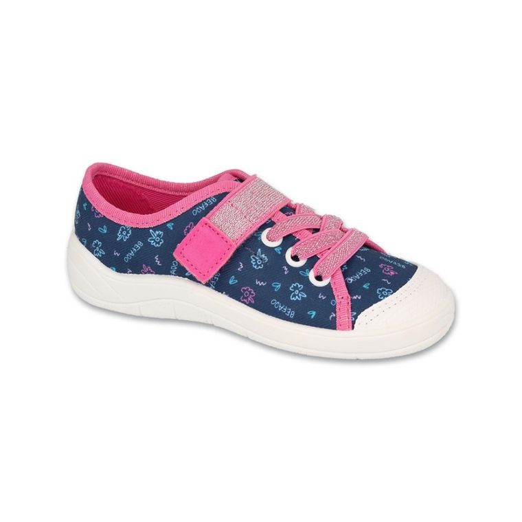 Kapcie dziewczęce, granatowe, Befado