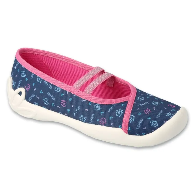 Kapcie dziewczęce, granatowe, Befado