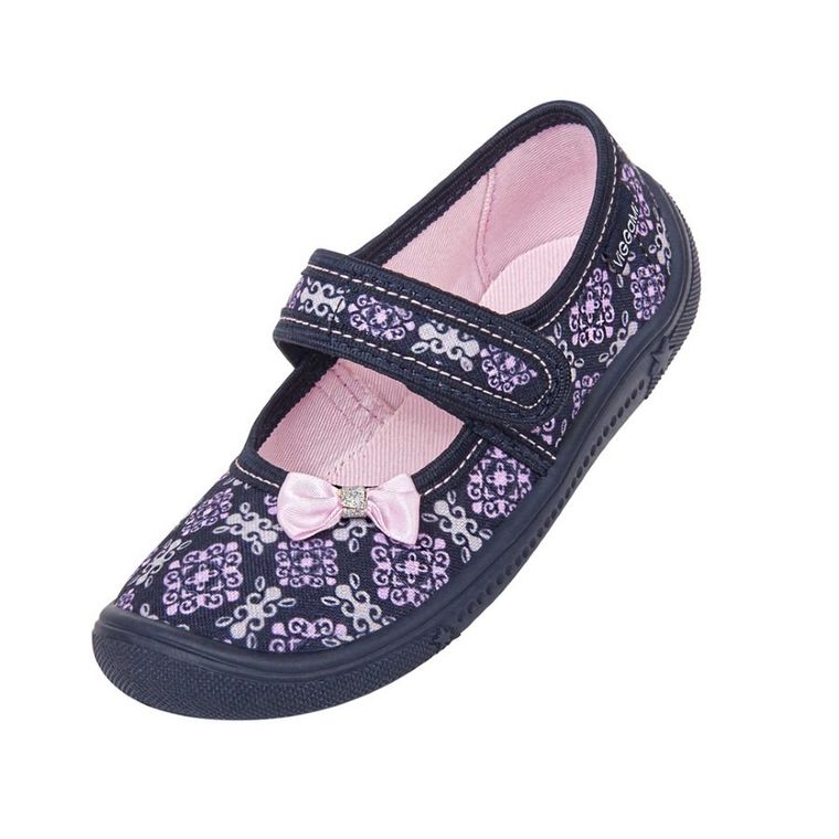 Kapcie dziewczęce, granatowe, Vi-GGa-Mi