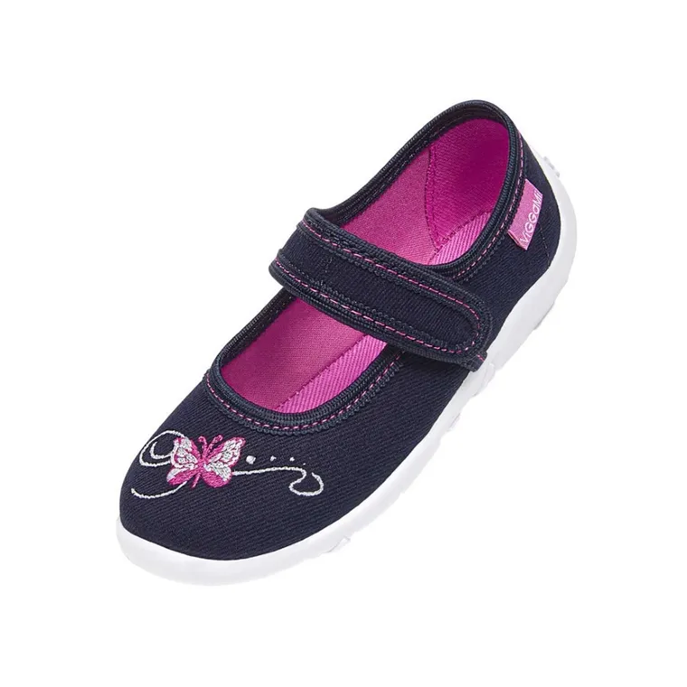 Kapcie dziewczęce, granatowe, Vi-GGa-Mi