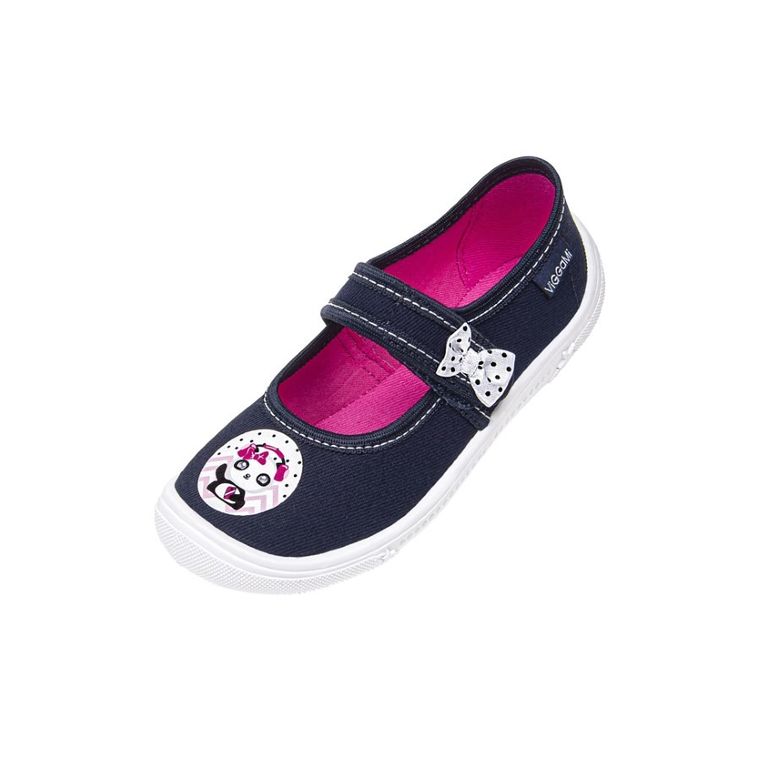 Kapcie dziewczęce, granatowe, Vi-GGa-Mi
