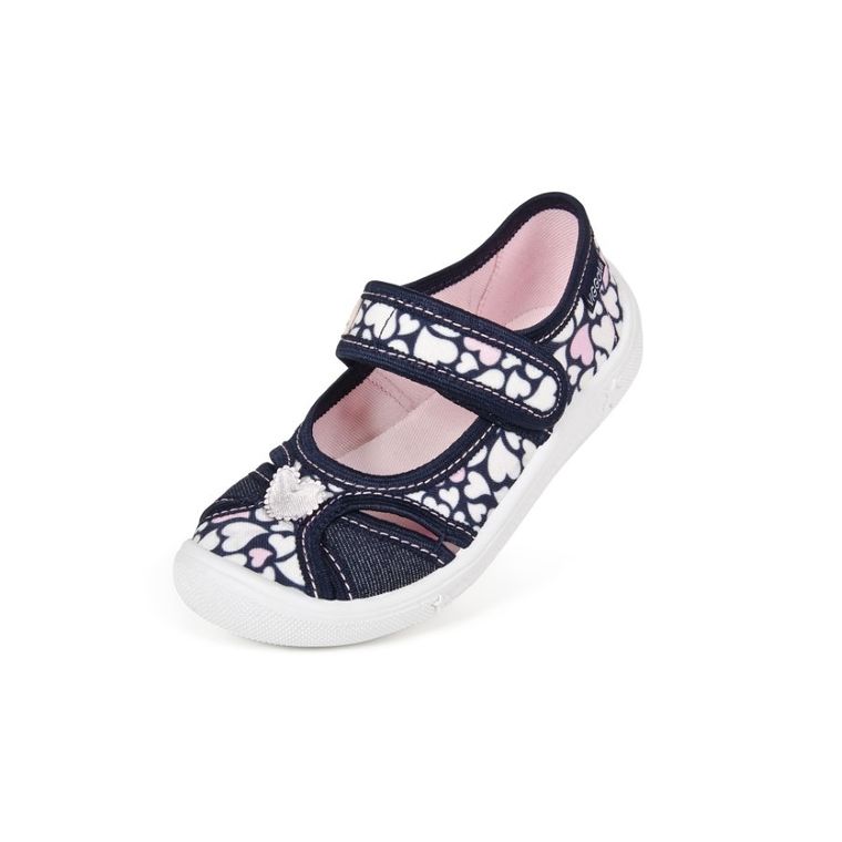 Kapcie dziewczęce, granatowe, Vi-GGa-Mi