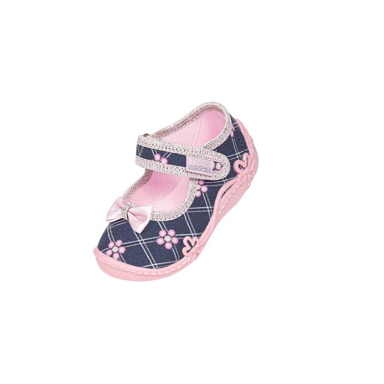Kapcie dziewczęce, granatowe, Vi-GGa-Mi