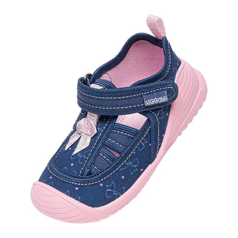 Kapcie dziewczęce, granatowe, Vi-GGa-Mi