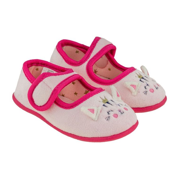 Kapcie dziewczęce, różowe, BBS Shoes